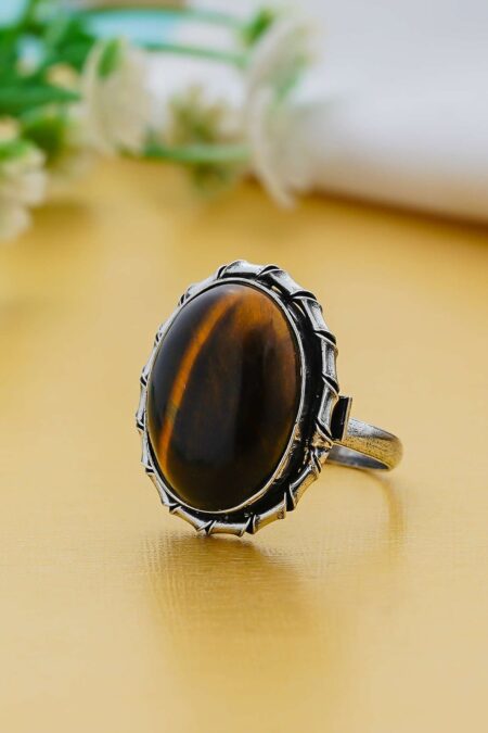 Arts Crystal Products Natural Labradorite Ring Set for Women,Vintage Joint Knuckle Stackable Rings Oval Gemstone Ring
